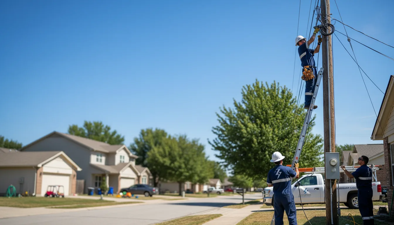 Residential electrician providing installation services in Churubusco, NY
